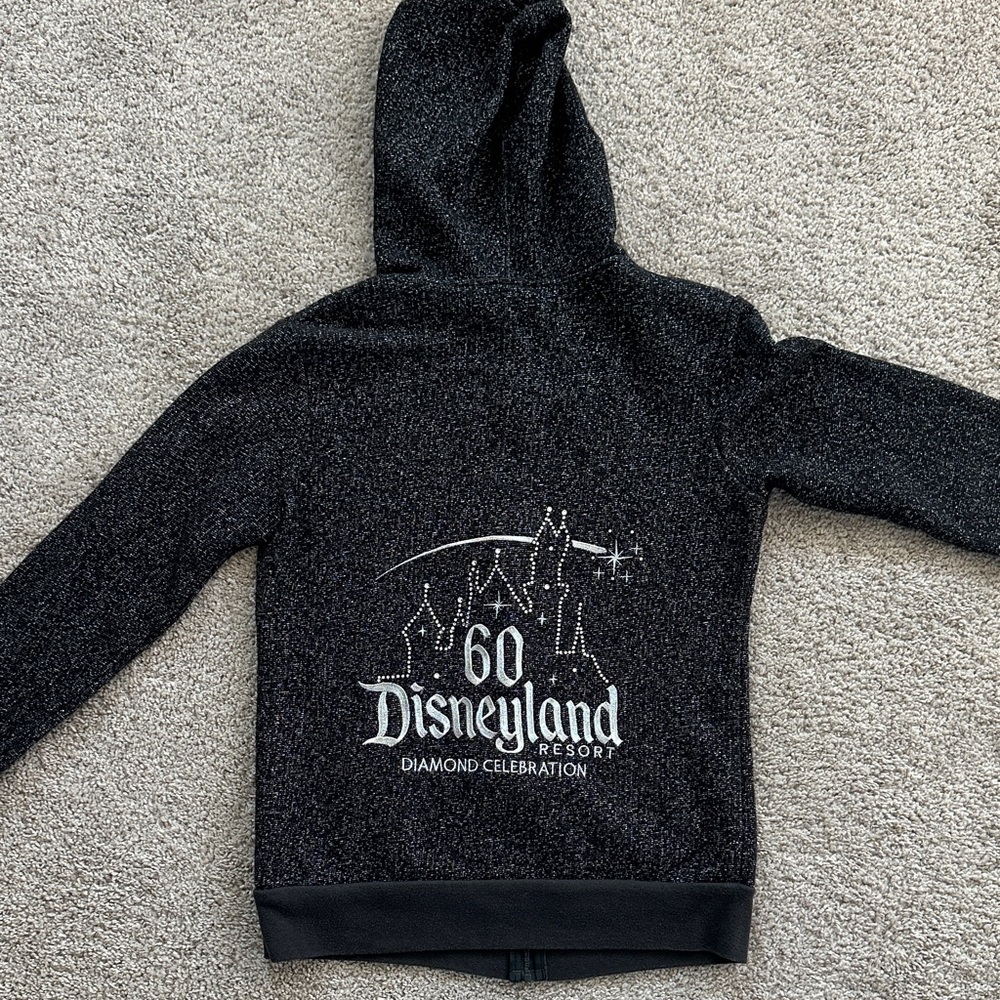 Disneyland Resort Diamond Anniversary  Black Hoodie 💎 Sz M